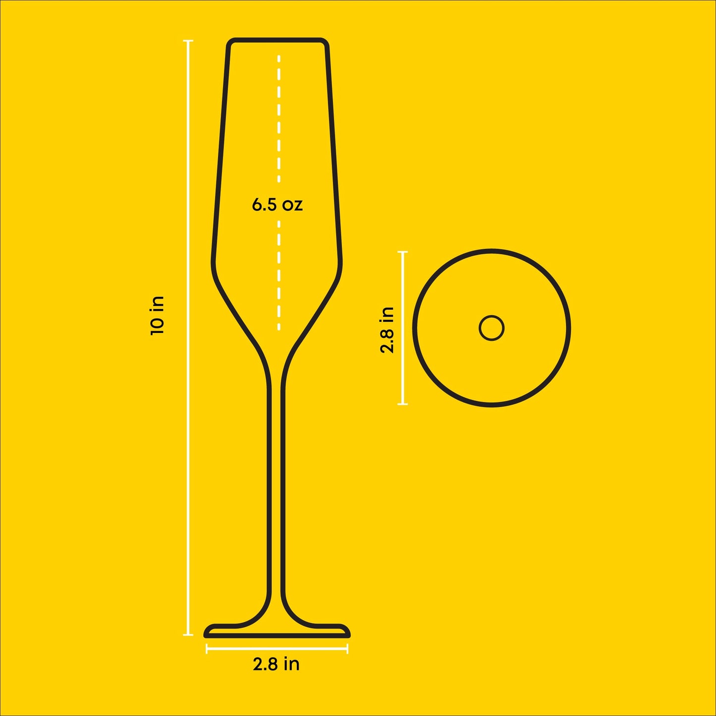 Champagne Glasses Layla Collection - Set of 4