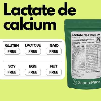 Lactate de calcium en poudre - 250 gr
