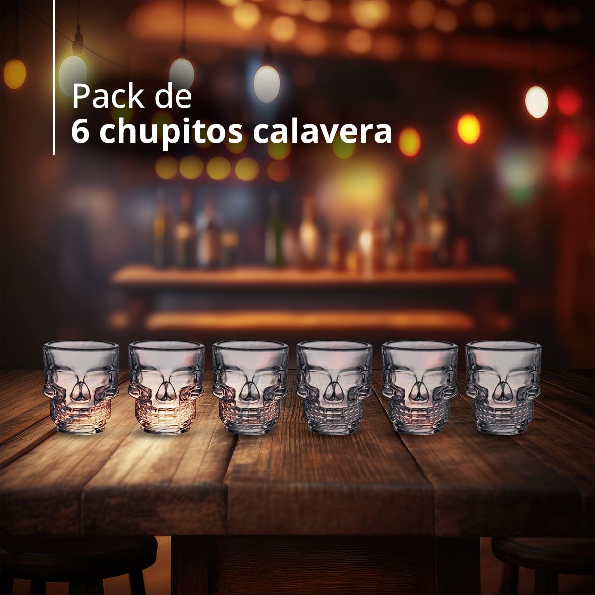 Shots tête de mort -  Pack de 6