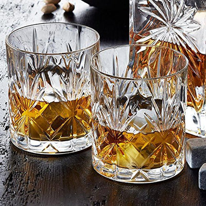 FLOW Barware Ensemble de 2 verres à whisky | Coffret cadeau verres à whisky en cristal | Cadeau pour homme, parfait pour Scotch, Bourbon Gin & Tonic, Negroni, Rhum