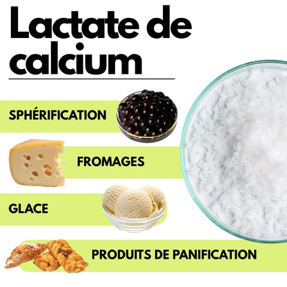 Lactate de calcium en poudre - 250 gr