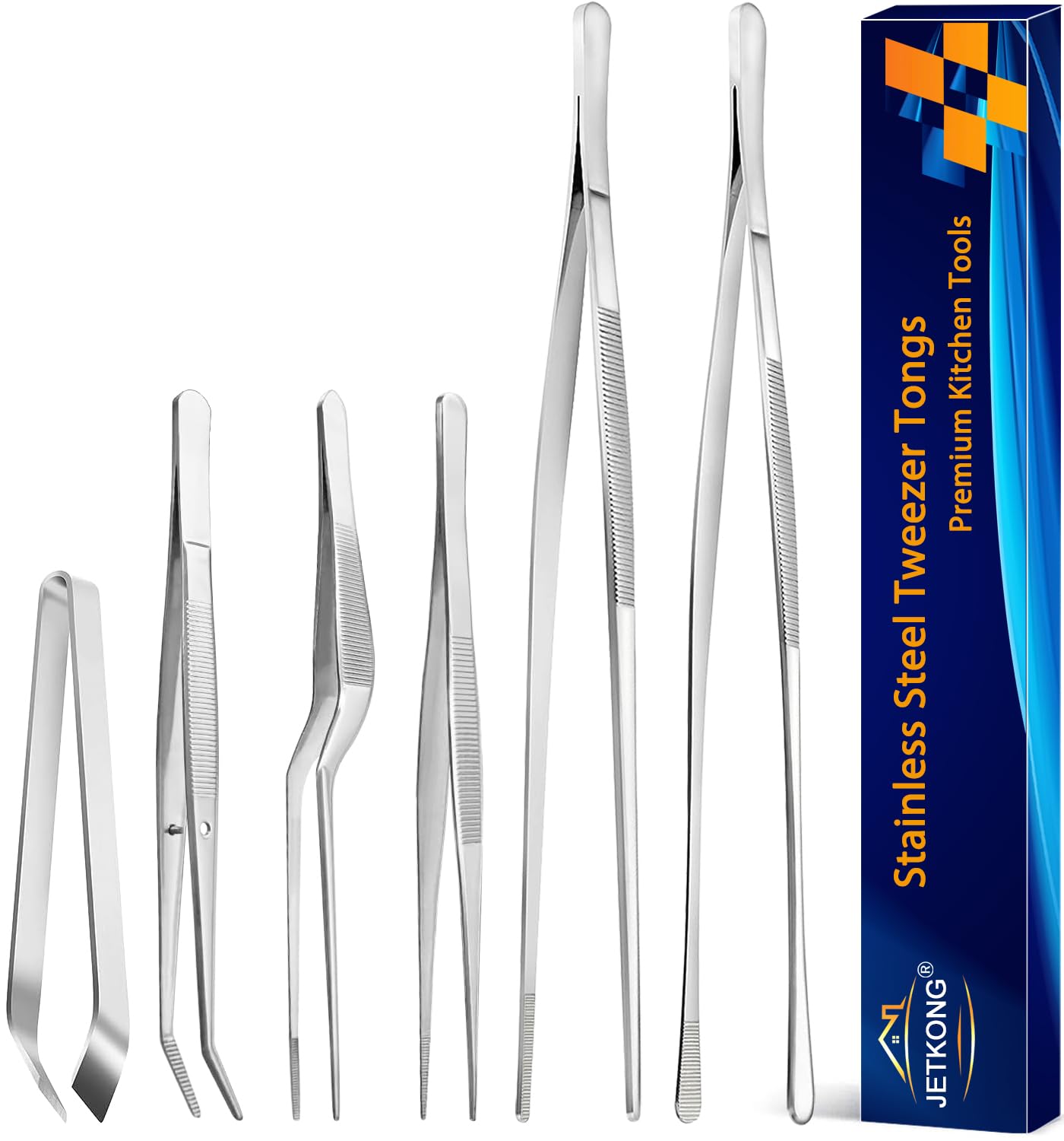 Professional Precision Kitchen Tweezers Set