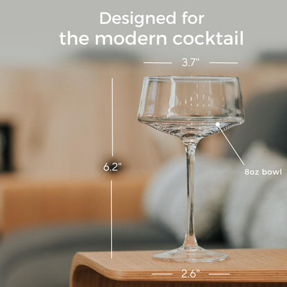 Luxe Crystal Martini - Set of 4