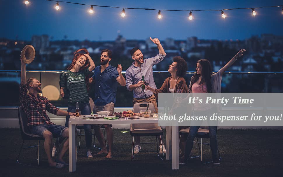 6 Shot Glass Dispenser and Holder