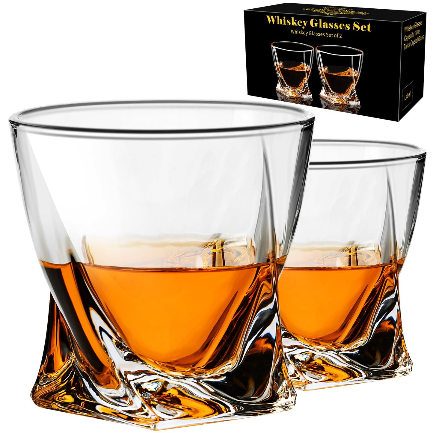 Verres à Whisky en Cristal – Lot de 2