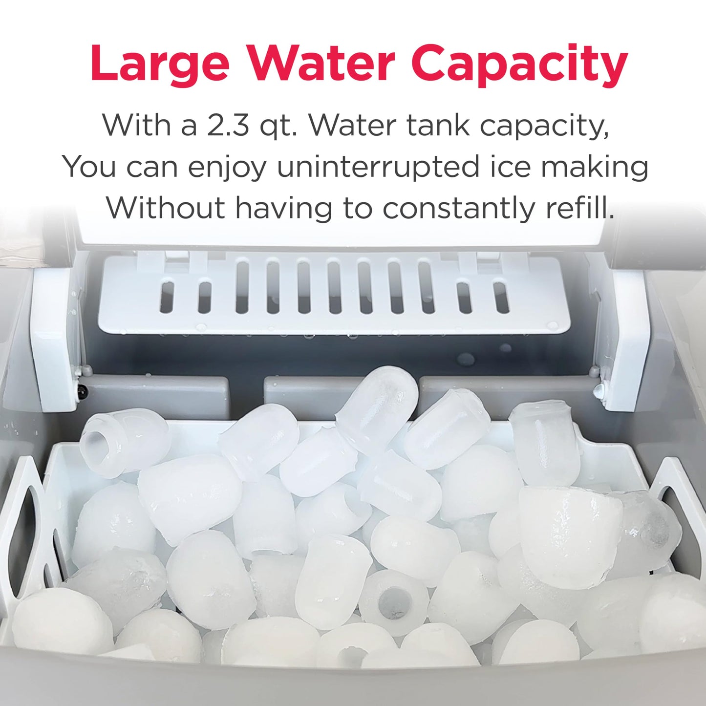 Stainless Steel Countertop Ice Maker