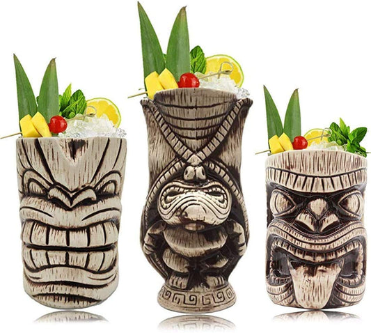 Tiki Mugs Set