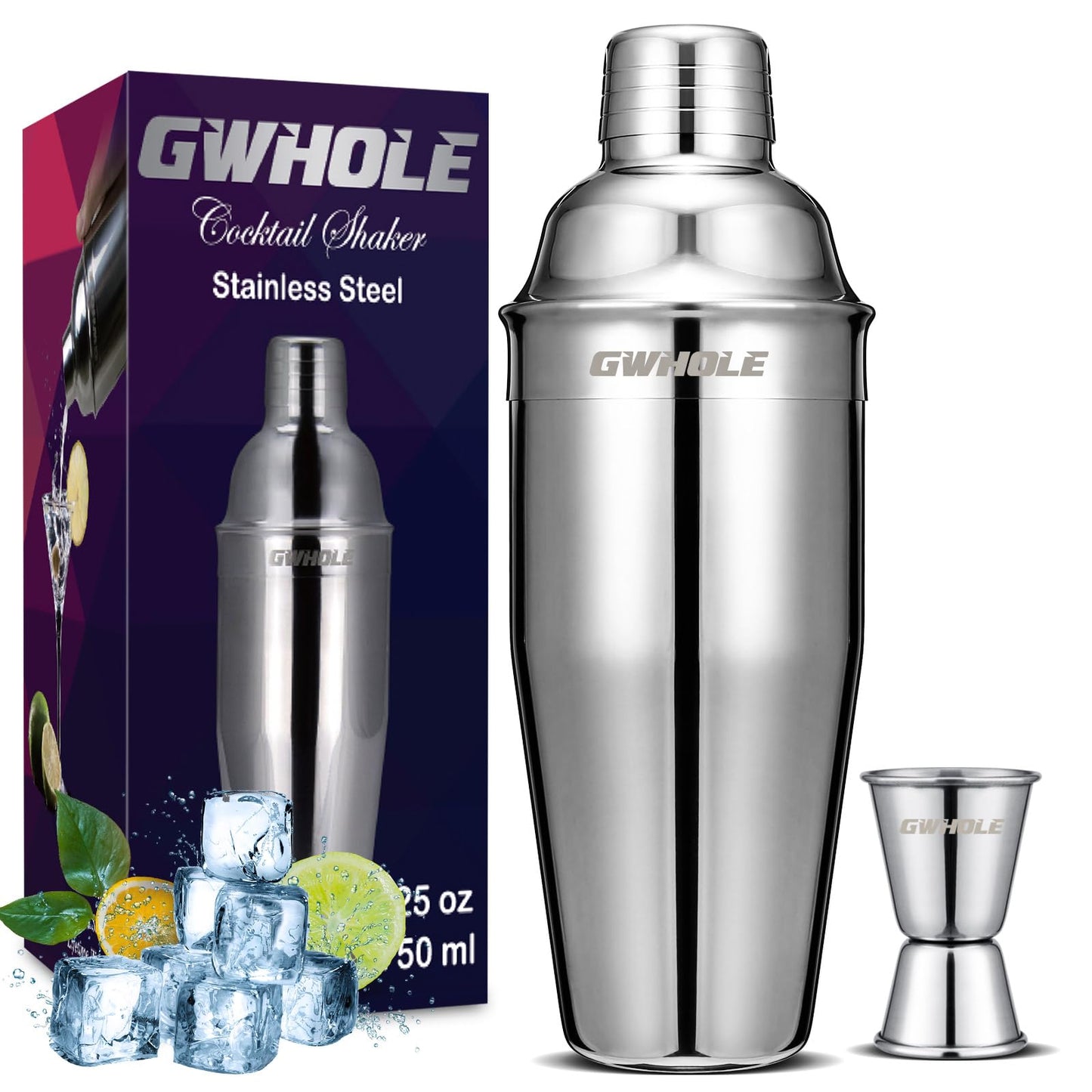 Shaker à Cocktail en Inox 750ml