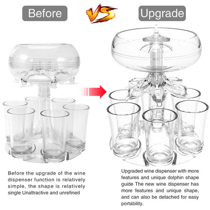 6 Shot Glass Dispenser and Holder