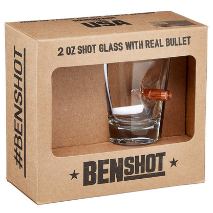 Shot Glass with Real .308 Bullet - 2oz