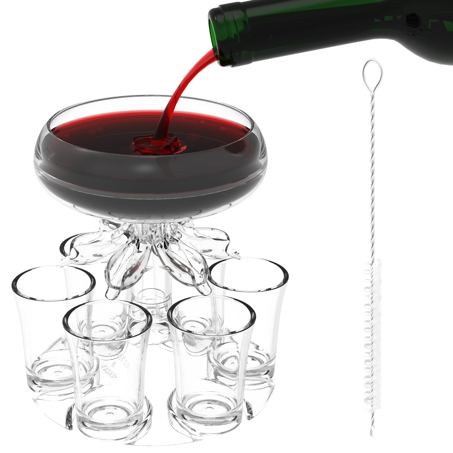 6 Shot Glass Dispenser and Holder