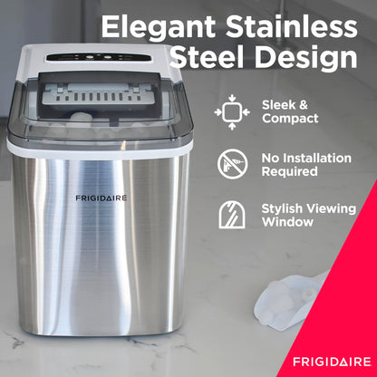 Stainless Steel Countertop Ice Maker