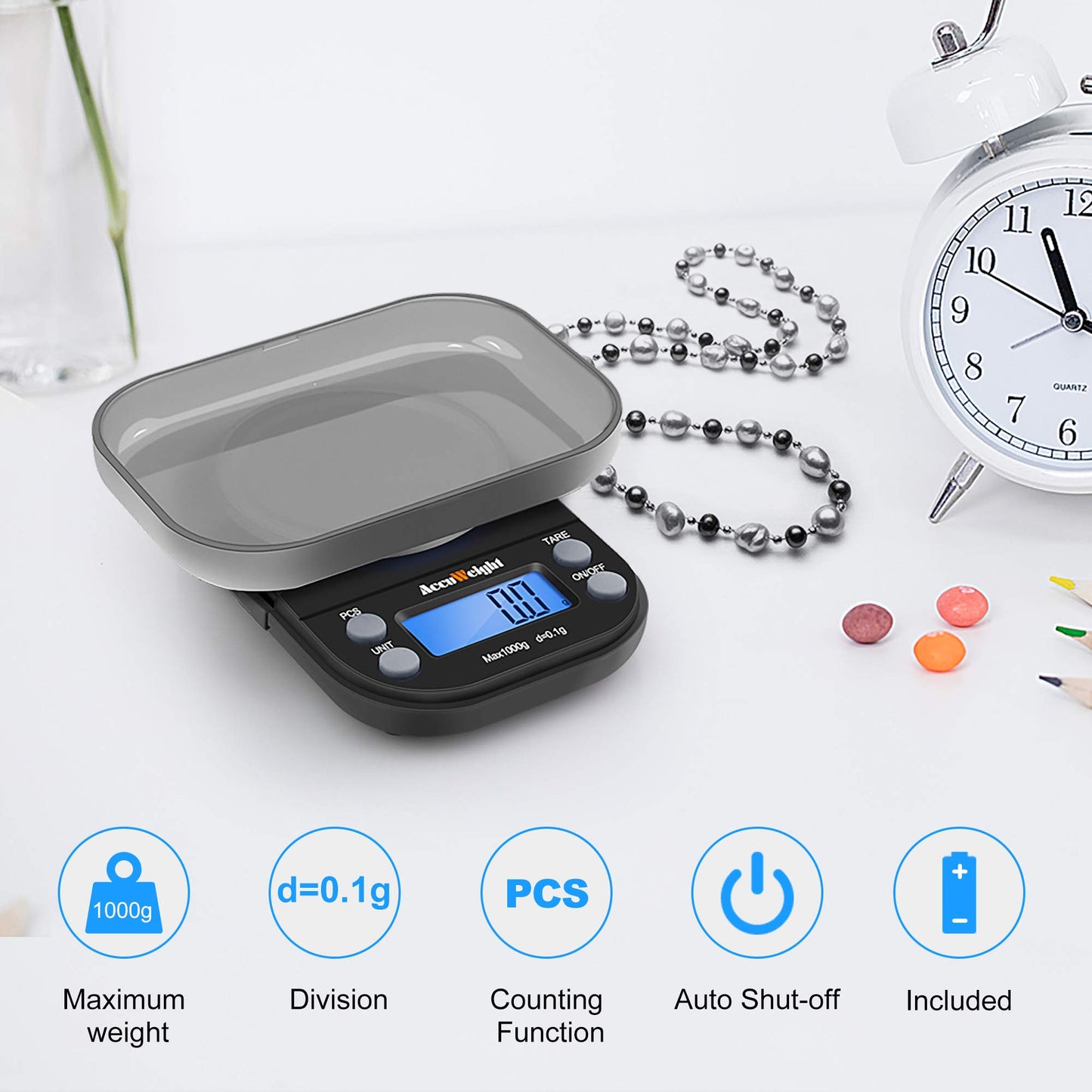 Mini Balance de Laboratoire | 0,01g de Precision