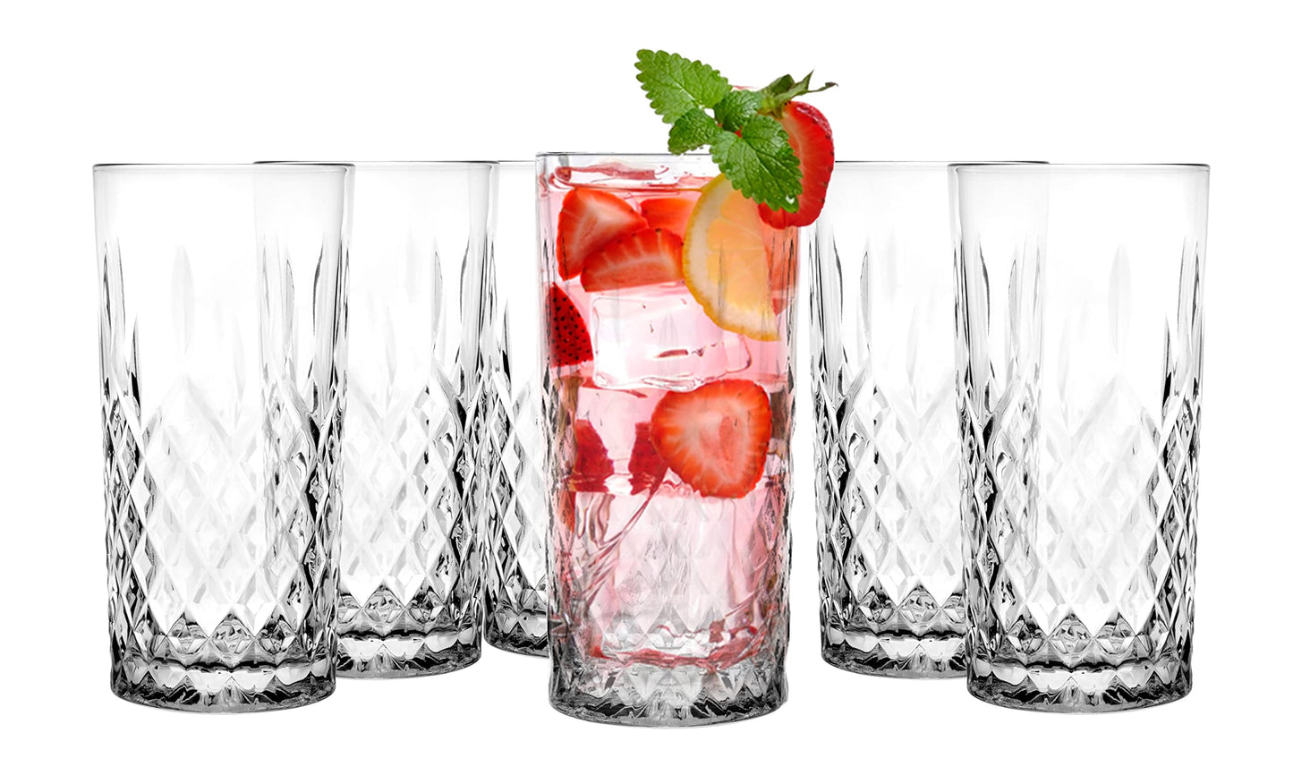 Lot de 6 Verres Highball Élégants - Parfait pour Toutes Vos Boissons