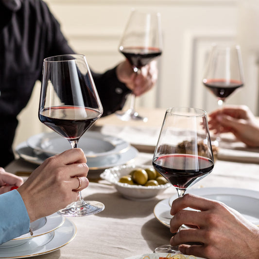 Verres à Vin Rouge en Cristal - Lot de 6, Élégance et Simplicité