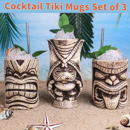 Tiki Mugs Set