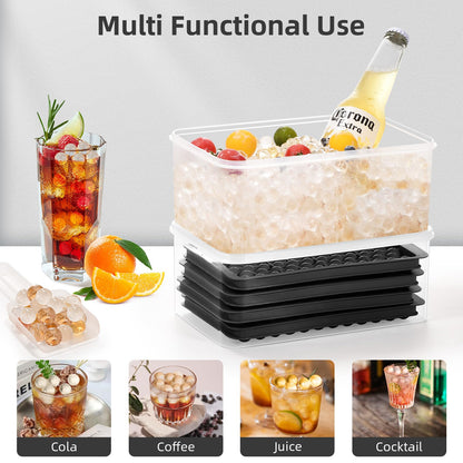 Mini Ice Ball Tray –  Ice Cube Maker with Lid