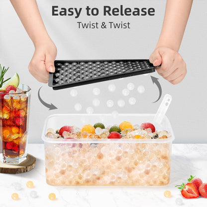 Mini Ice Ball Tray –  Ice Cube Maker with Lid