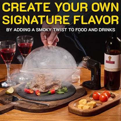 14-Piece Cocktail Smoker Kit with Dome, Wood Chips & Smoke Infuser