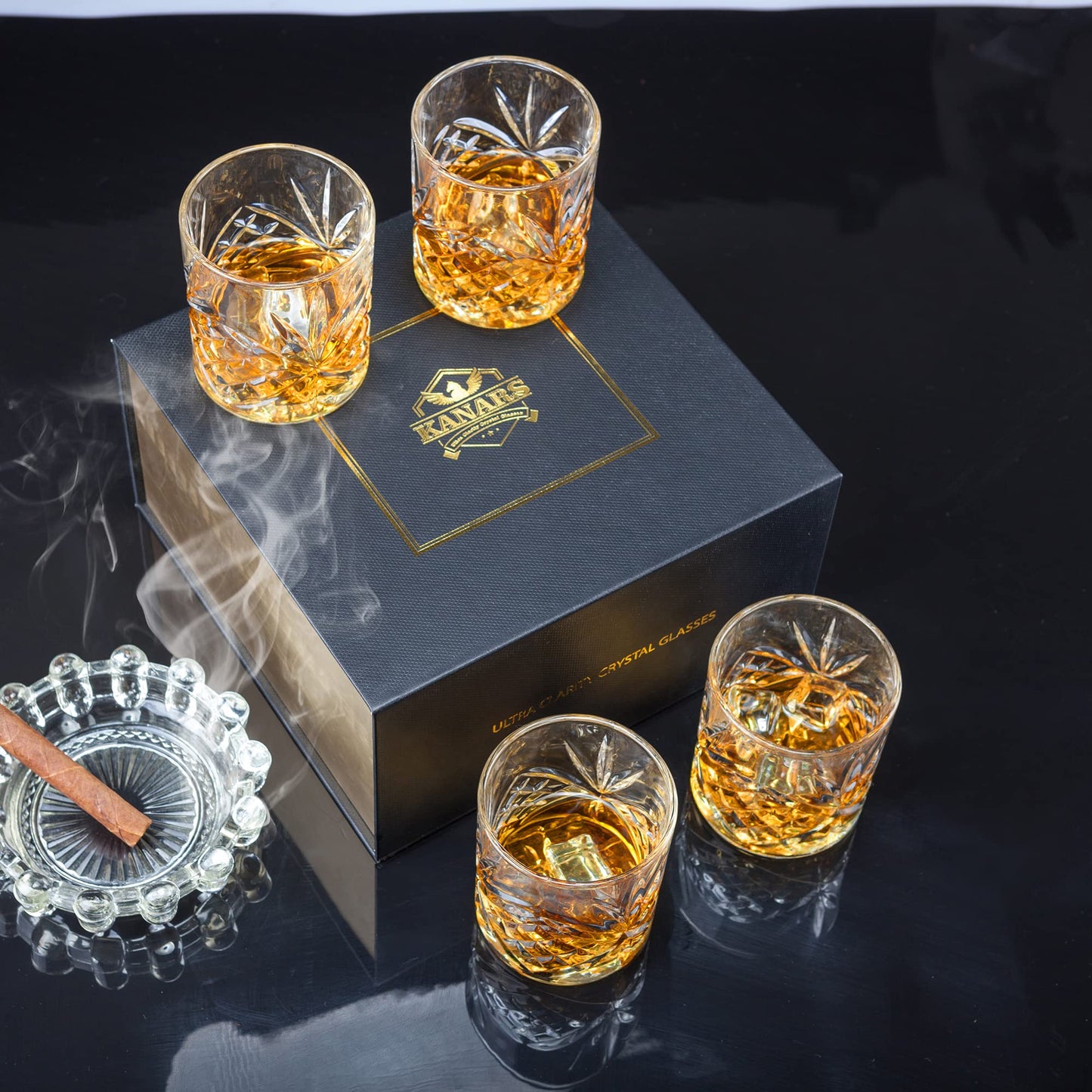 Set de 4 pièces Whisky - verrerie cocktail