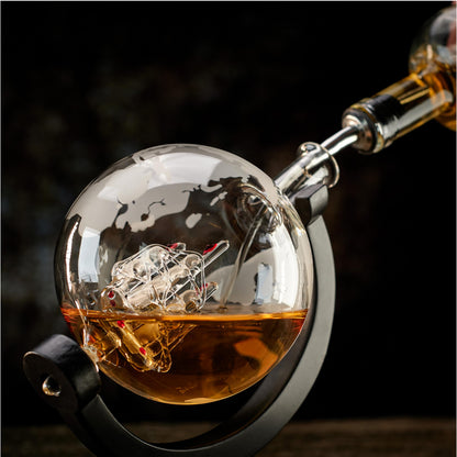 Carafe à Whisky Globe - Ensemble de Luxe pour Amateurs de Whisky