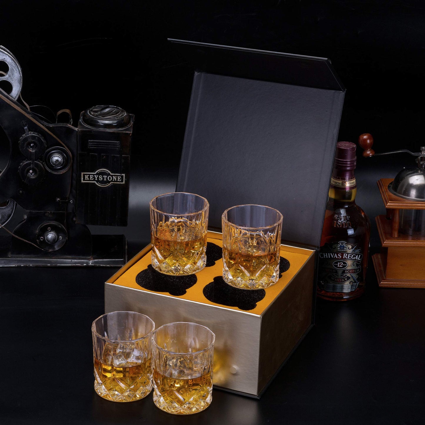 Set de 4 pièces Whisky - verrerie cocktail