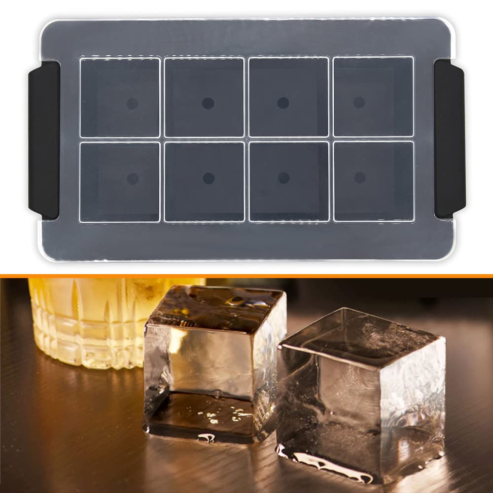 8 Cubes de Glaces Transparents - Moule a glacons

