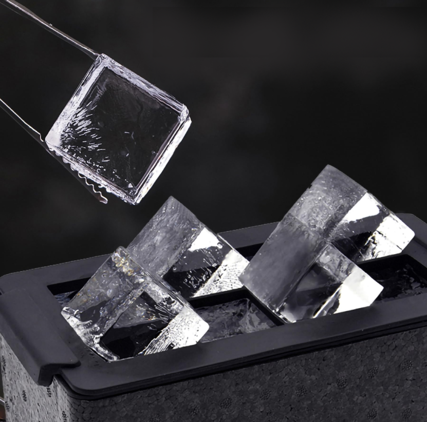 8 Cubes de Glaces Transparents - Moule a glacons
