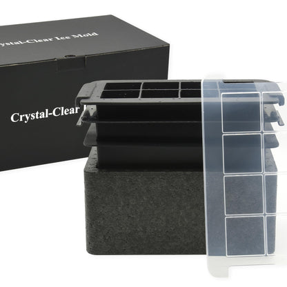 8 Cubes de Glaces Transparents - Moule a glacons
