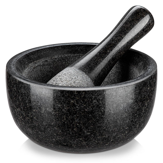 Mortier & pilon en marbre – Saveurs intactes (13/16 cm)