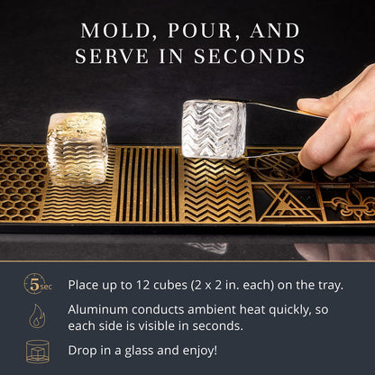 Ash Harbor Patterned Ice Cube Mold