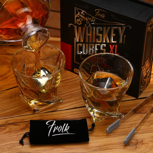 4 Stainless Steel Whisky Ice Cubes