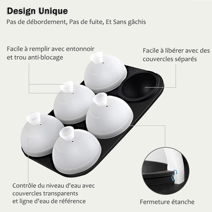 Moule 4 spheres de glace