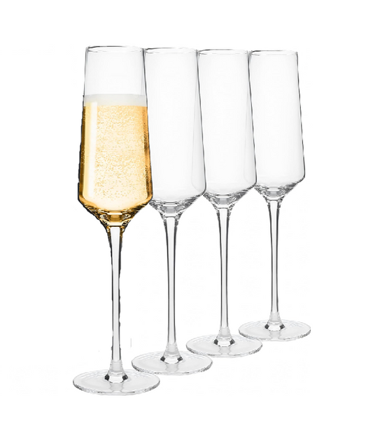 Classy Champagne Flutes -  Set of 4