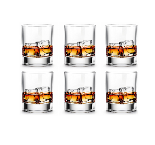 Old Fashioned Whiskey Glasses – Set of 6