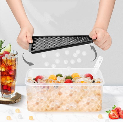Mini Ice Ball Tray –  Ice Cube Maker with Lid