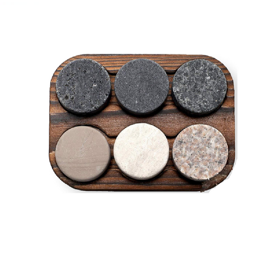 Premium Granite Whiskey Stones – Set of 6