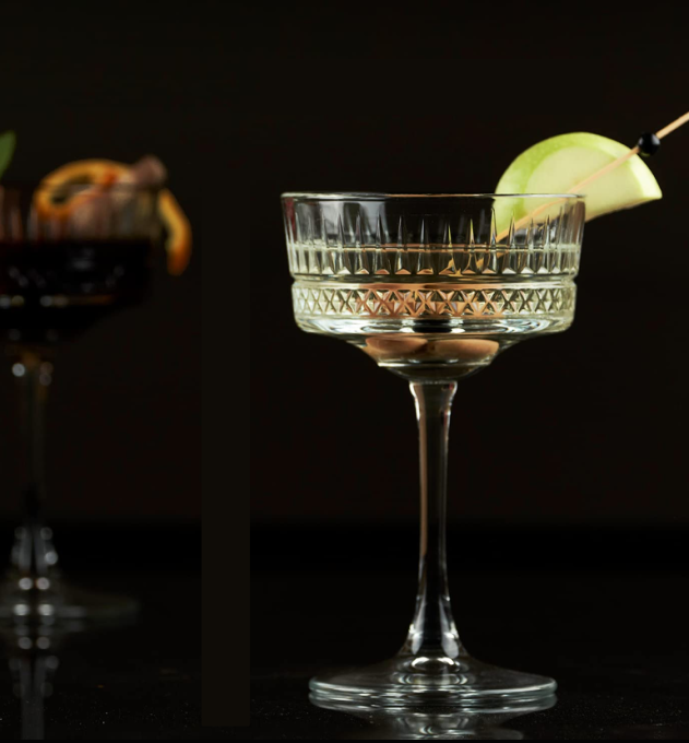 Lot de 4 Verres Martini - verrerie cocktail