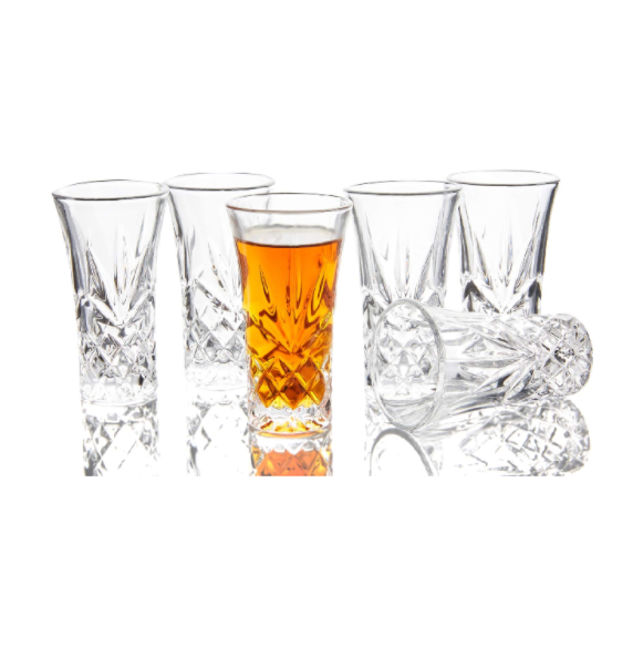 Lot de 6 Verres à Shot en Verre - Base Lourde