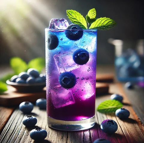 recette cocktail sans alcool blueberry lemonade