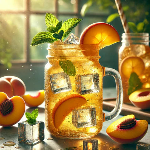 Vodka Peach Iced Tea - Cocktail Glacé